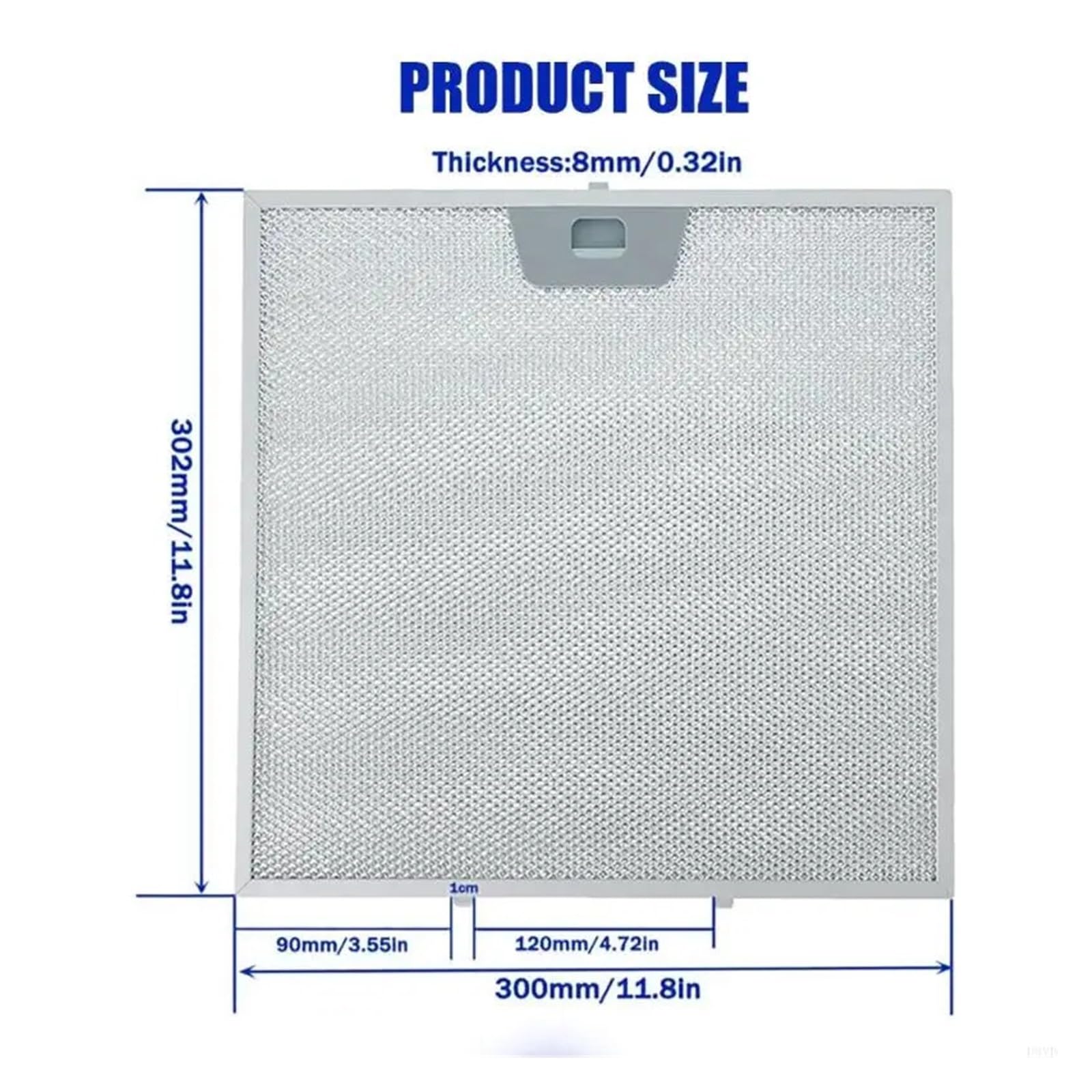 Filtro De Grasa De Repuesto For Modelo De Campana Extractora, Compatible Con EJES, Material ABS