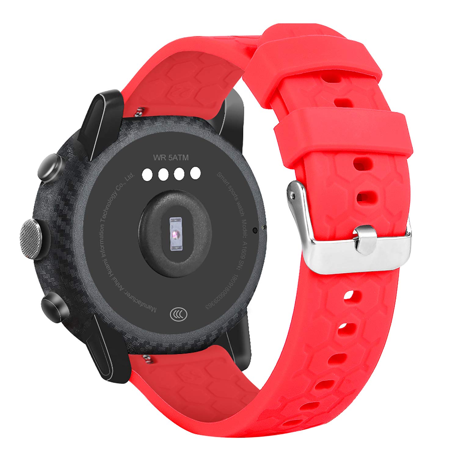 Cinturino In Silicone Per Amazfit Bip, GTS 2/2e/3, GTR 42mm, Bip U/S, Samsung Watch 4/3 – Morbido, 8 Colori, Grigio