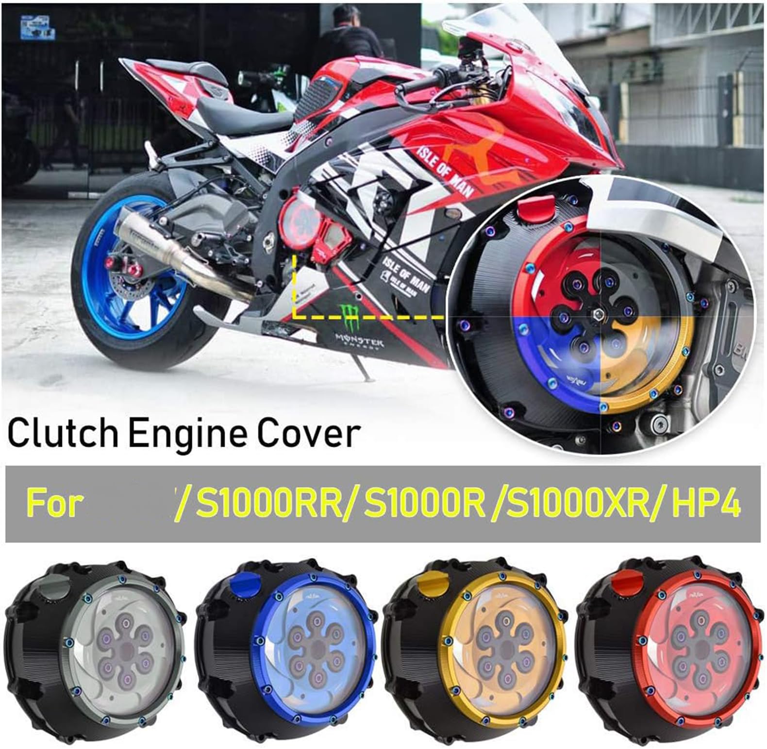 Amazon | オートバイ クリア クラッチカバー S1000R 2014-2019 S1000RR