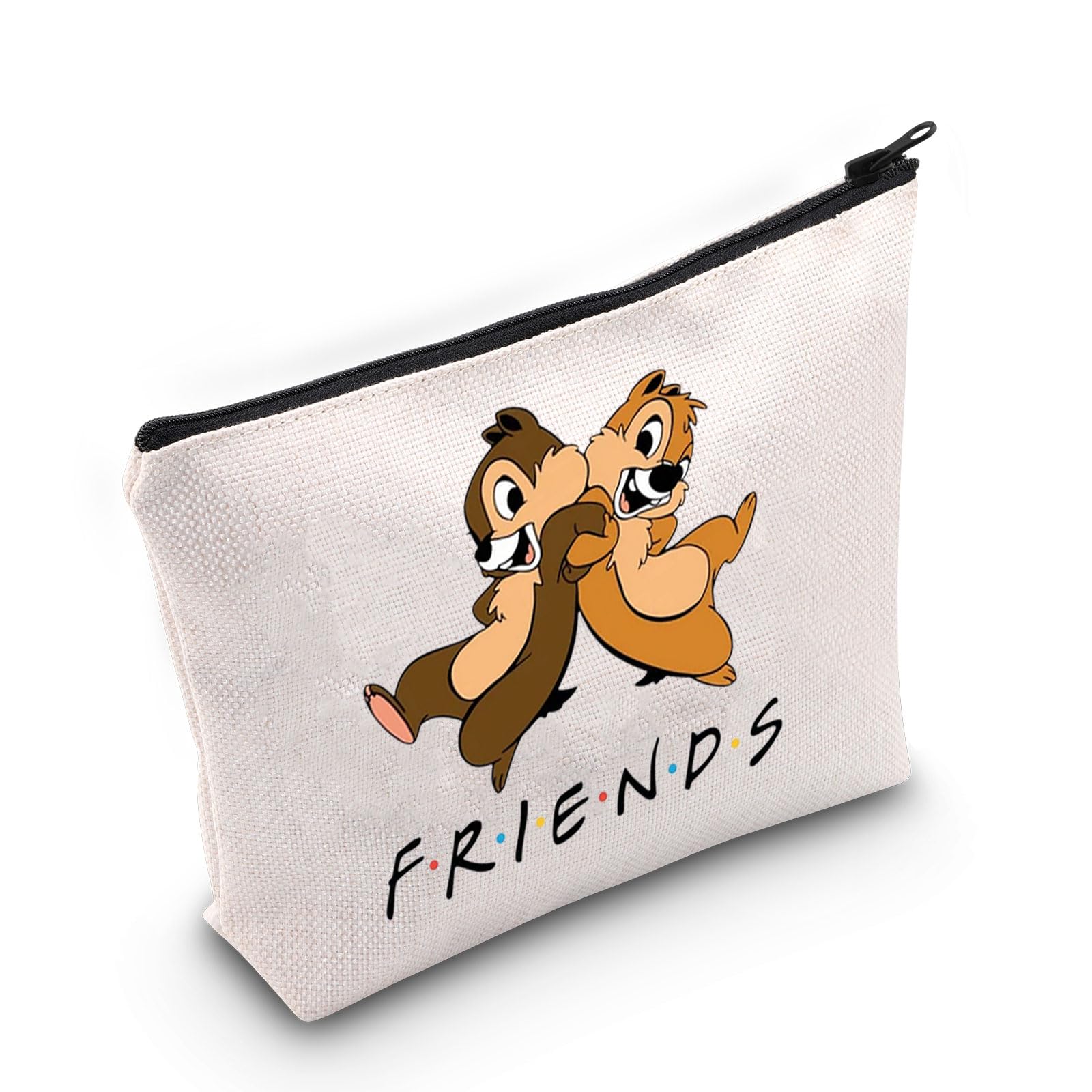 JTOUK Chip & Dale Fans Gift Animal Cartoon Movie Gift Squirrel Movie Lover Gift Chip & Dale Friend Makeup Bag (Fri Chip Bag EU)