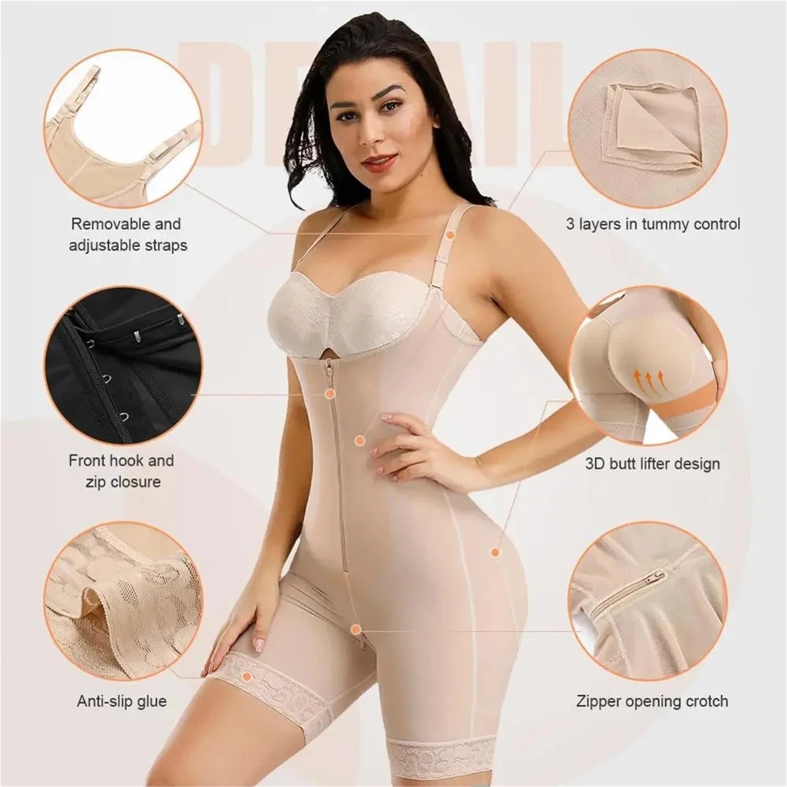 Fajas Reductora Vita Trainer Body Shaper Pancia