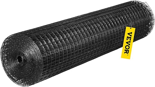 Miniatura 32 de VEVOR Paño de hardware, tamaño de malla de 48 pulgadas x 50 pies y 1 x 1 pulgada, alambre soldado de calibre 16 recubierto de vinilo de acero