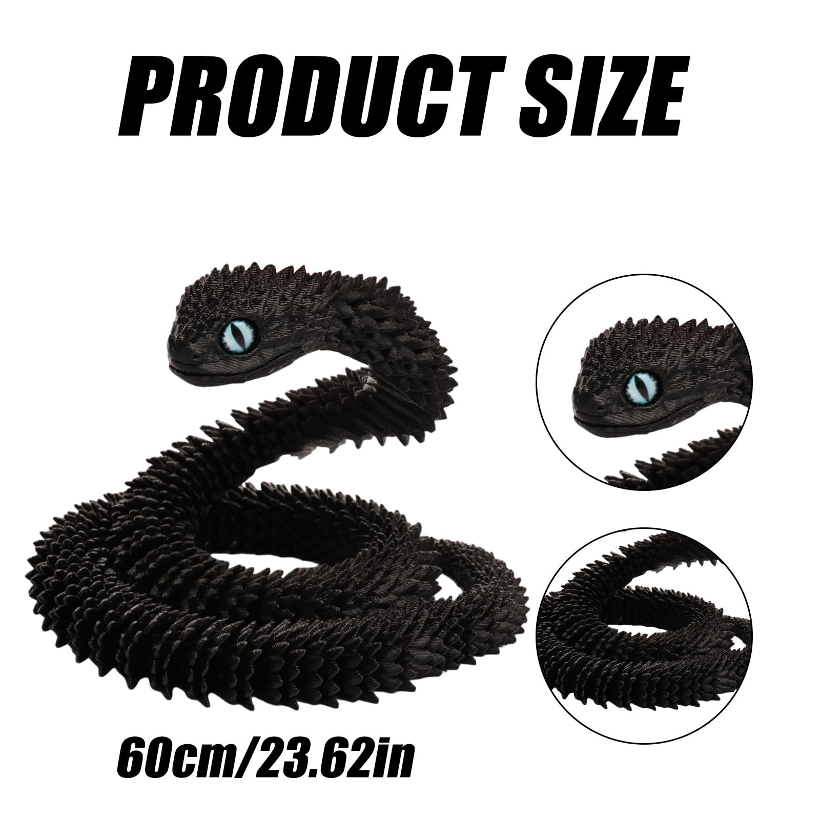 Joycabin 3D Printed Animals, 3D Printed Snake Fidget Toy, Articular Mobility 3D Printed Animal - Image 2