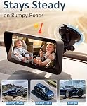 2-Kids Caméra de voiture bébé pour siège: 6.9 Affichage ultralarge de pouce avec deux caméras face arrière - USB Caméra de siège arrière motorisée HD 1080P Facile à installer