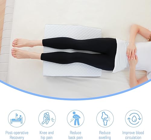 Miniatura 6 de Almohada elevadora de piernas para después de la cirugía, almohada de elevación para hinchazón de piernas, almohada de cuña para la circulación