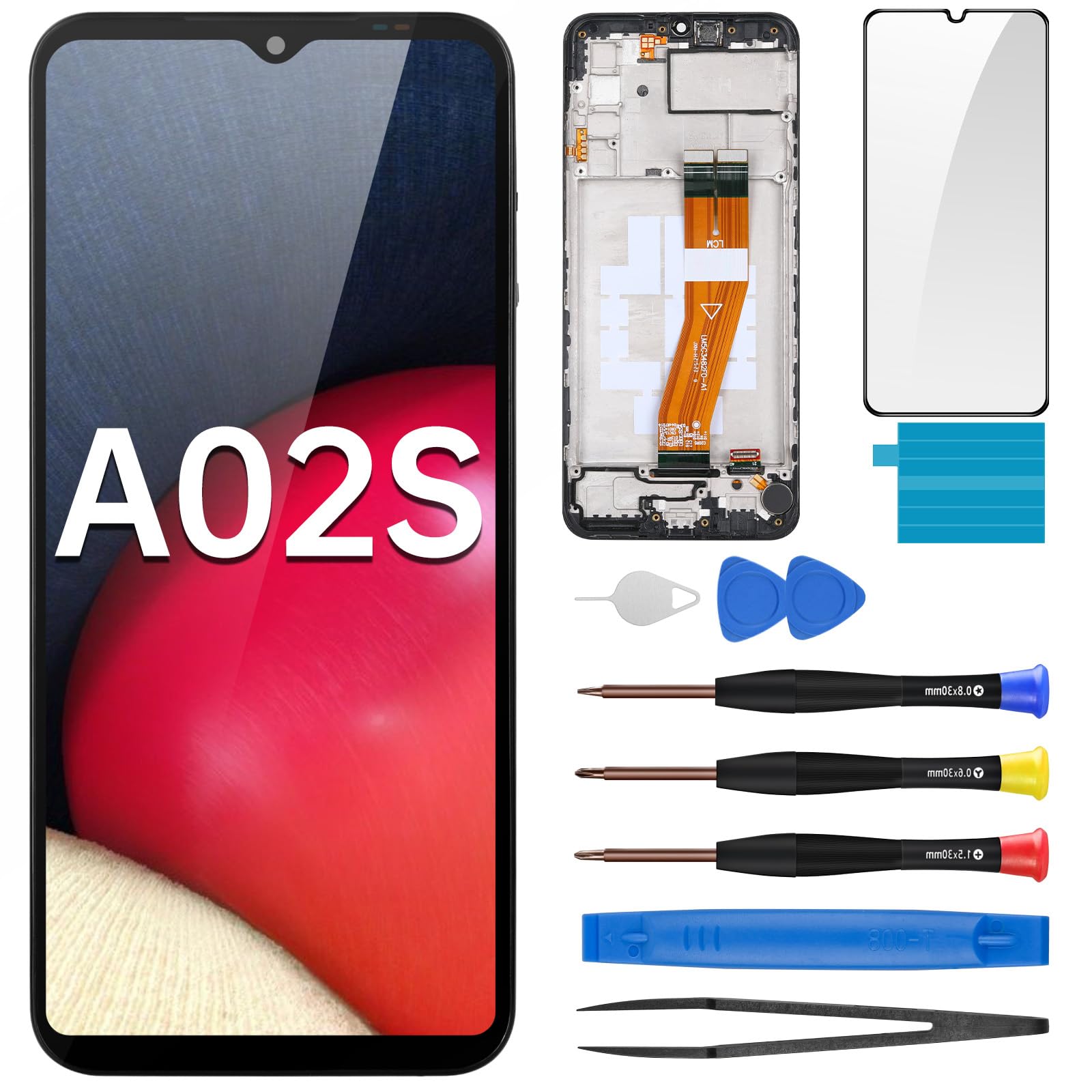 Kit outils de réparation écran LCD tactile pour Samsung Galaxy A02s