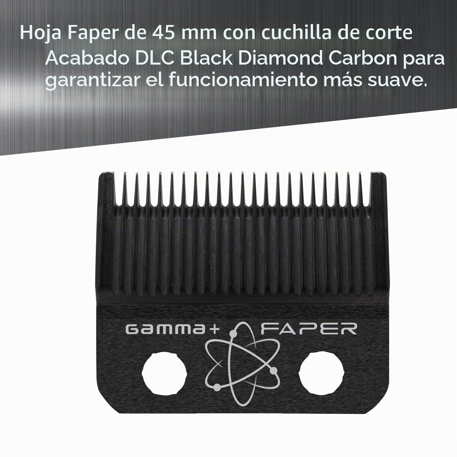 GAMMAPIU' Cyborg Cortapelos Hombre Profesional, Cortadora de Pelo con Motor Brushless, 2 Palancas de Ajuste Espacio Cero, 200 Minutos Autonomía Sin Cable, Base de Carga, 8 Peines, Cuerpo Metálico