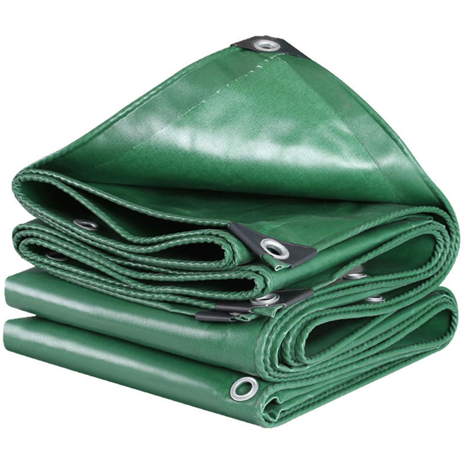 Bâche de Remorque 120 x 200 cm Imperméable, Anti-UV, avec Œillets Bâche Étanche pour Bois, Jardin, Toiture, Piscine, Vert