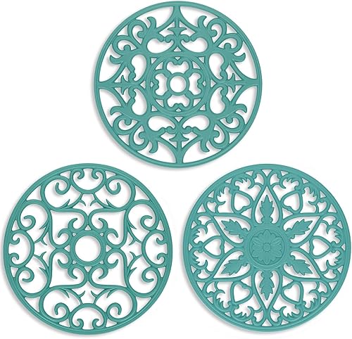 ME.FAN - Salvamanteles de silicona multiusos para tallar Juego de 3 alfombrillas resistentes al calor Premium aislado flexible y duradero ME.FAN - Salvamanteles de silicona multiusos para tallar Juego de 3 alfombrillas resistentes al calor Premium aislado flexible y duradero