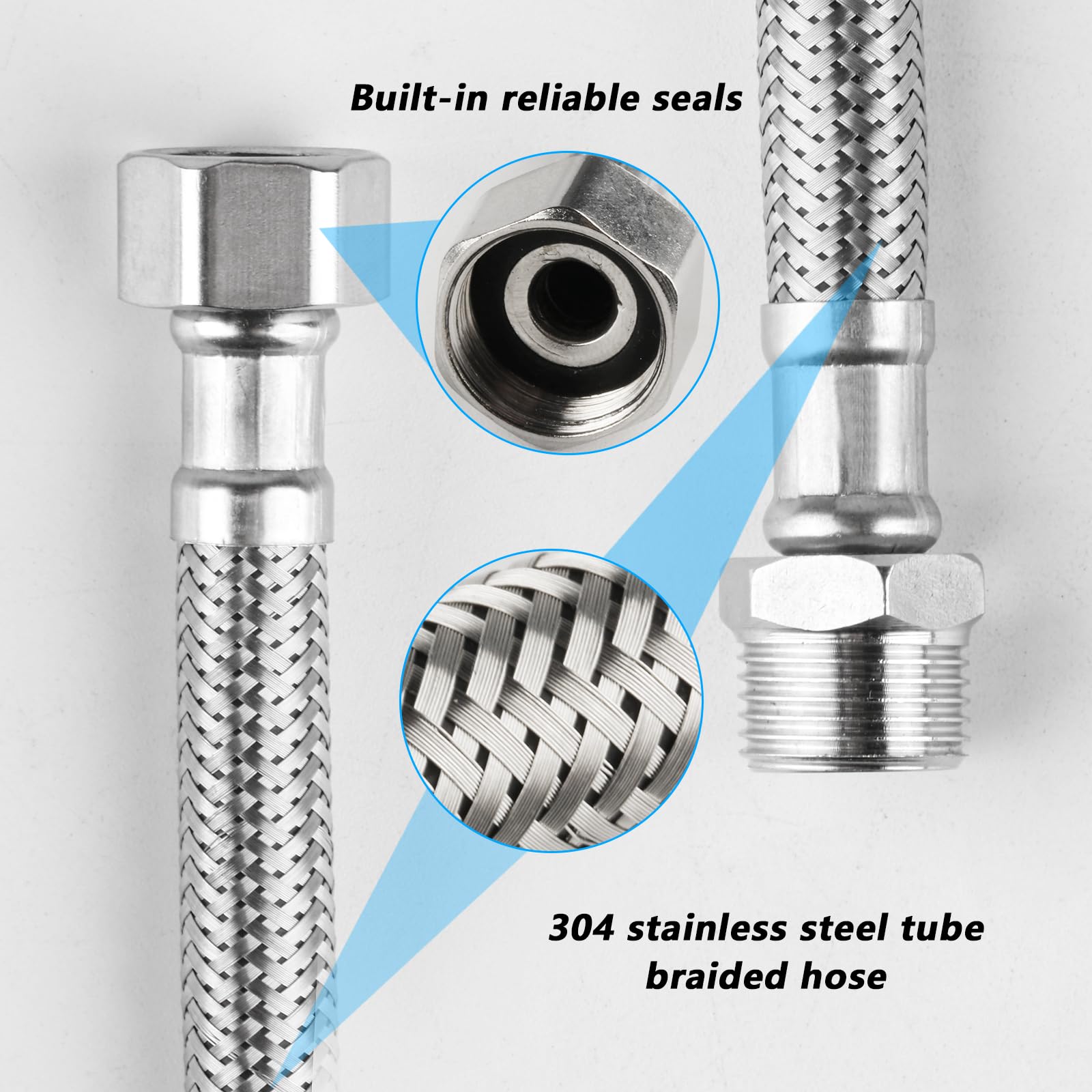 Flessibile Acqua 3/8"M X 3/8" F 50 Cm Acquista Da OBI