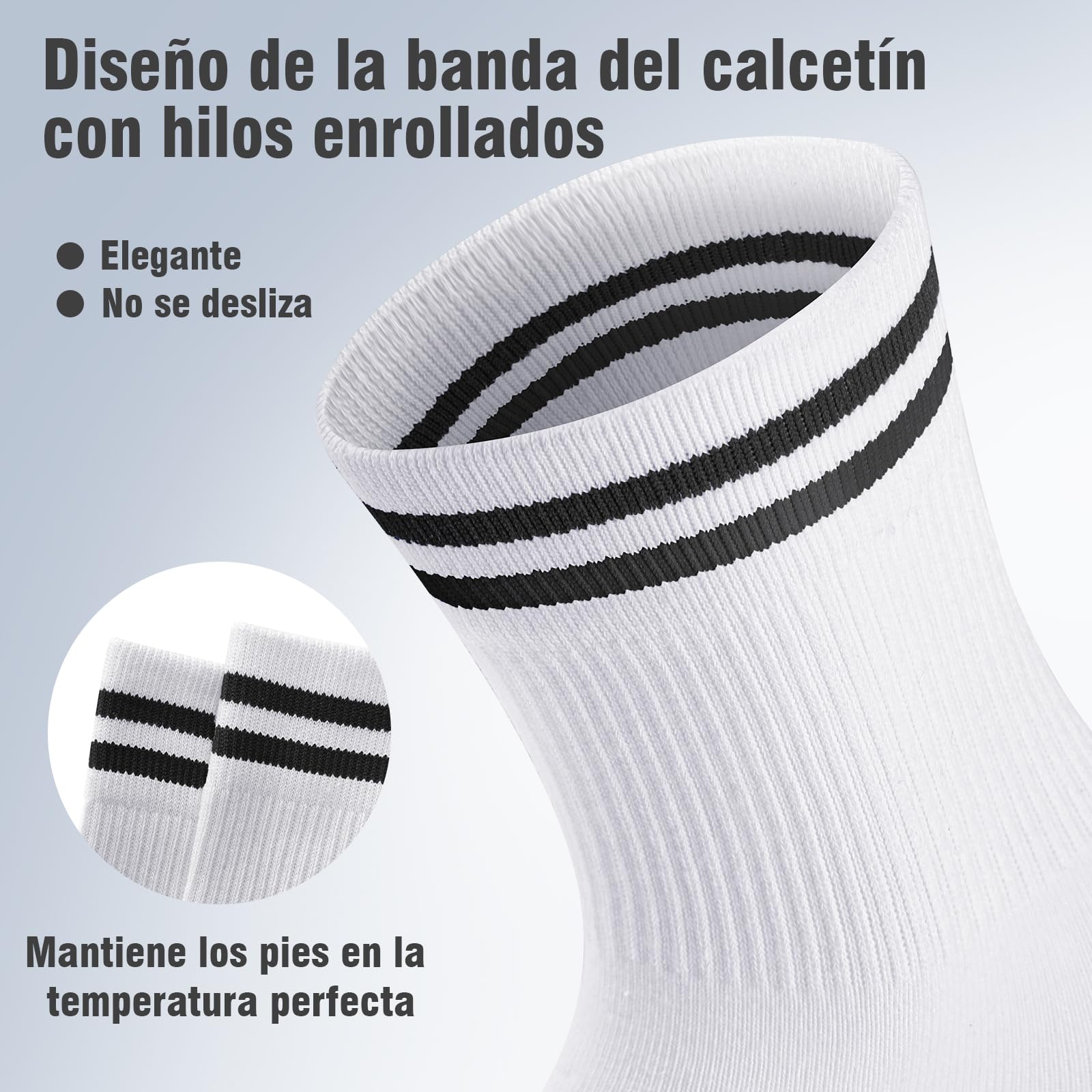 Smart Sir calcetines hombre,calcetines deporte mujer,calcetines deporte hombre（Pack de 4/8）,calcetines hombre algodon blancos tennis,cómodos y cálidos