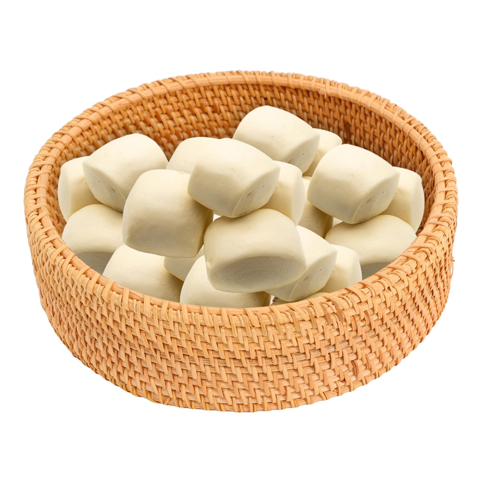 Tortilla Wärmer, Tortilla-Korb, Gewebtes Aufbewahrungsbox mit Deckel, Rattan-Tortilla-Halter für Pfannkuchen, Taco-Brot, Schreibtisch-Organizer (26 x 9 cm)