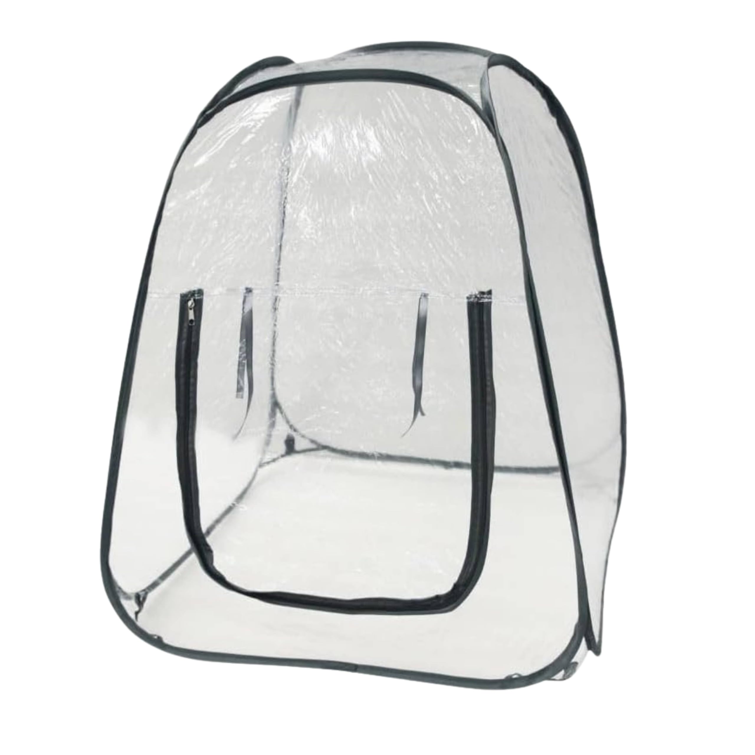 ADEPTNA Mini Pop-Up Greenhouse – Clear PVC Indoor/Outdoor Plant Tent, Portable Cold Frame for Garden, Balcony, Patio – Instant Setup with Zipped Door & Ground Pegs