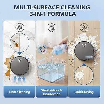 Multi-Surface Floor Cleaning Solution for ECOVACS DEEBOT Vacuum and Mop