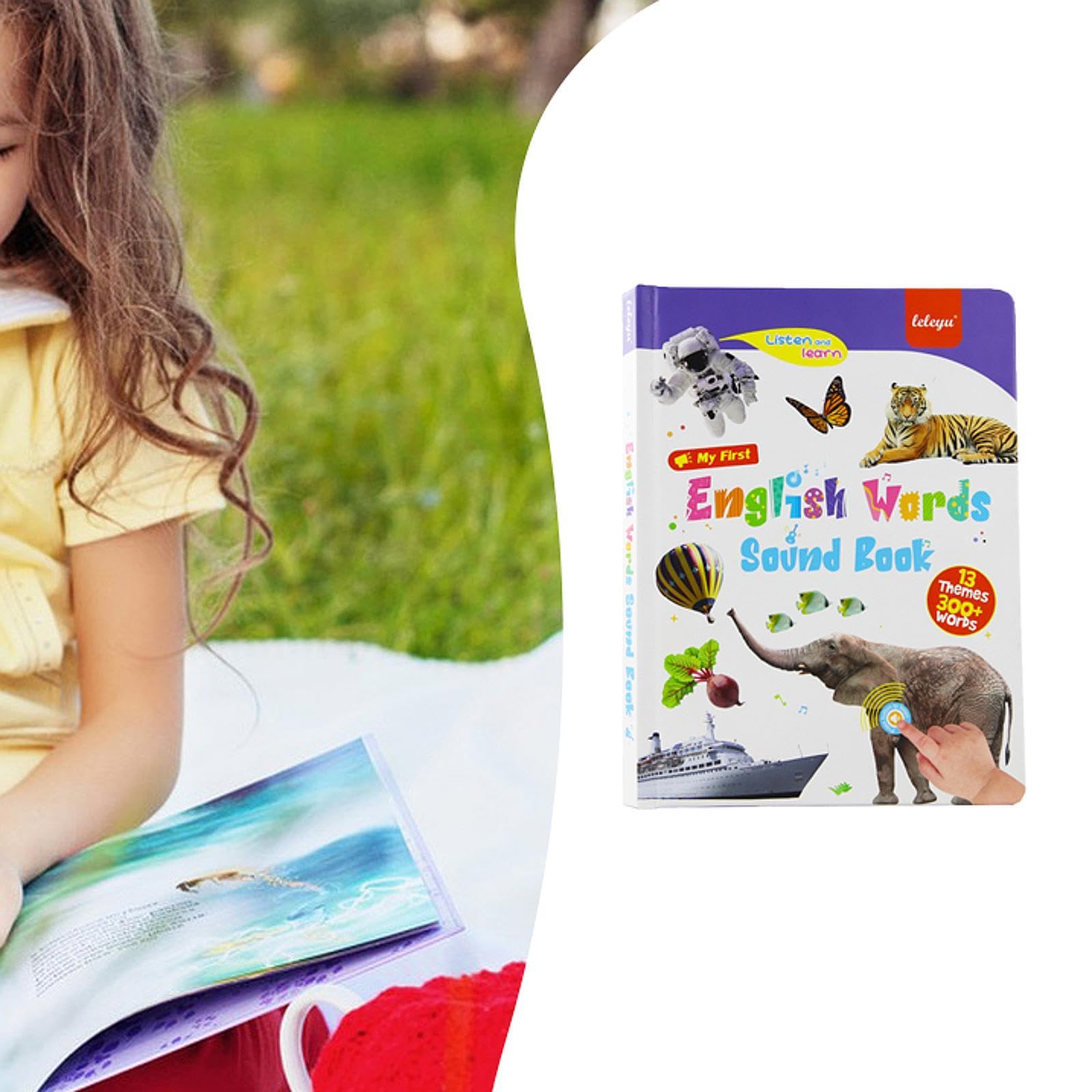 Qianly Libro de Sonidos de Palabras en Inglés para Niños: Aprendizaje Temprano del Lenguaje.