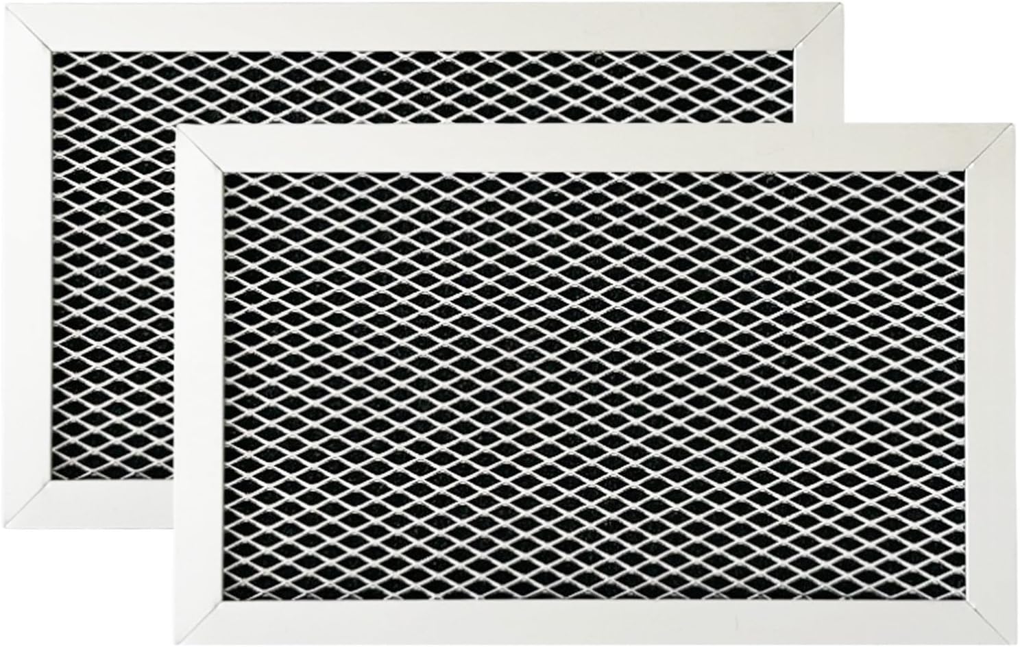 2 Pack Microwave Charcoal Filter Fit for GE JVM3160RF8SS, JVM3160DF8CC, JNM3184RP8SS, JNM3184DP8BB Microwave Replacement Part