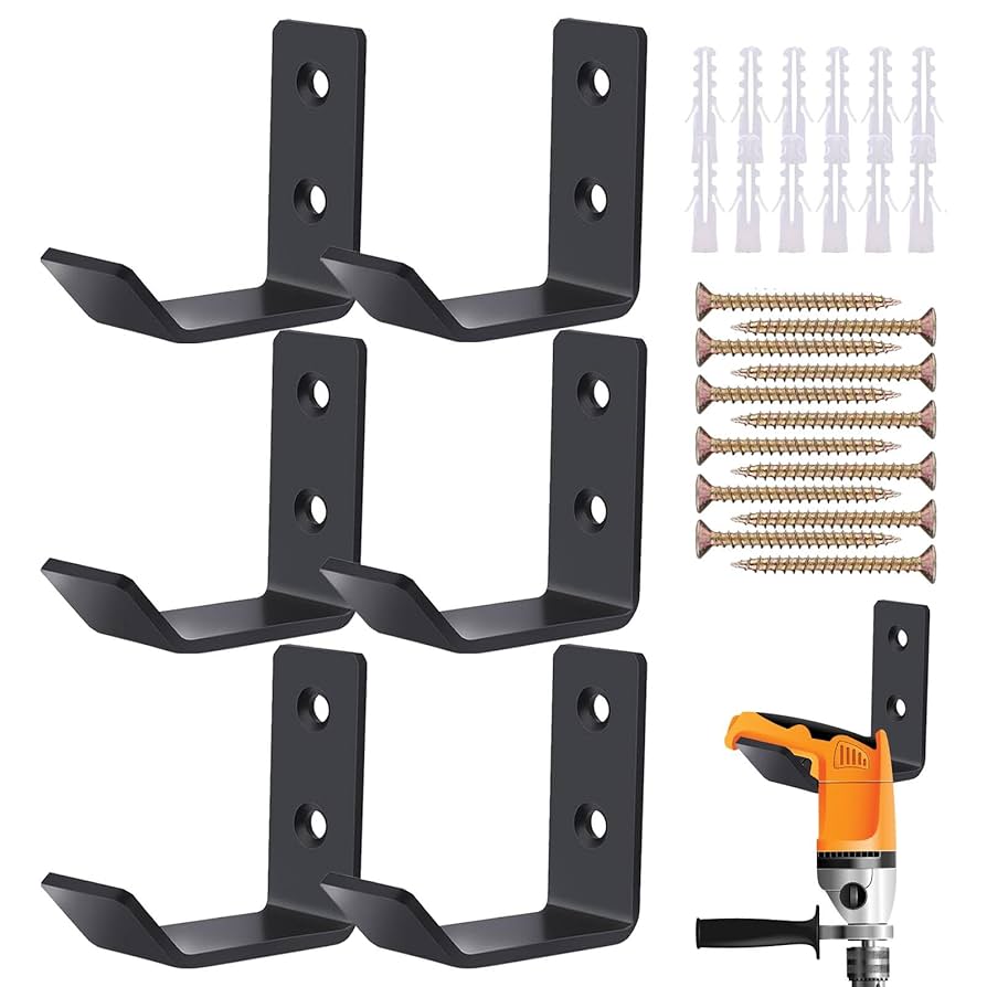 4Pcs Jack Stand Rack Steel Lifting Jack Wall Mount Organizer Hanger Brackets Fo