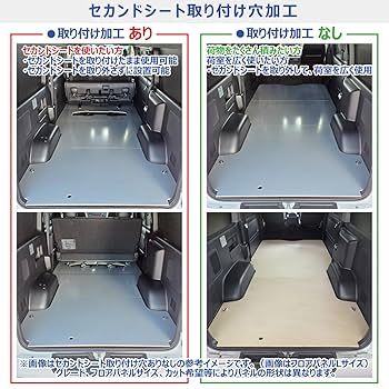 確認用 ハイエーススライドフロア パネルセット SH床貼り加工の上にユーアイビクルスライドフロアを設置しました