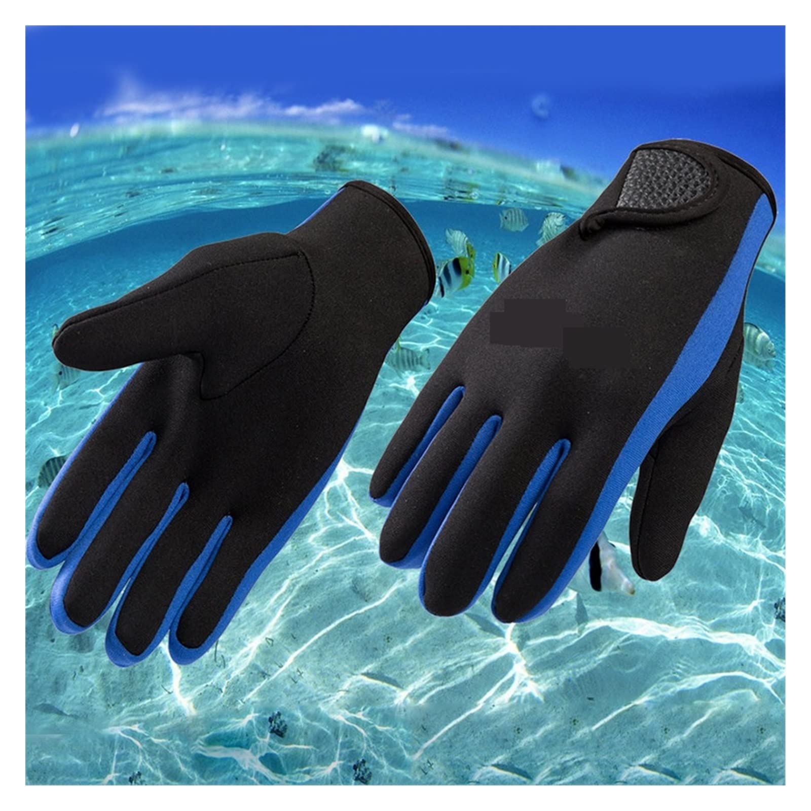 Guanti da nuoto e immersioni donna uomo in neoprene 1,5 mm con Magic Stick, guanti caldi antiscivolo, antifreddo