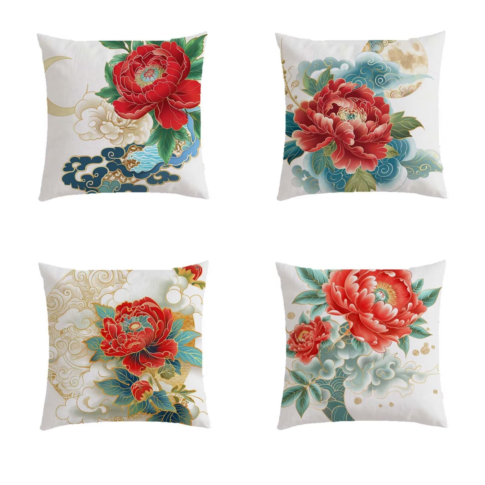 Housse de coussin 80x80cm lavable pour protéger et rénover vos coussins de jardin