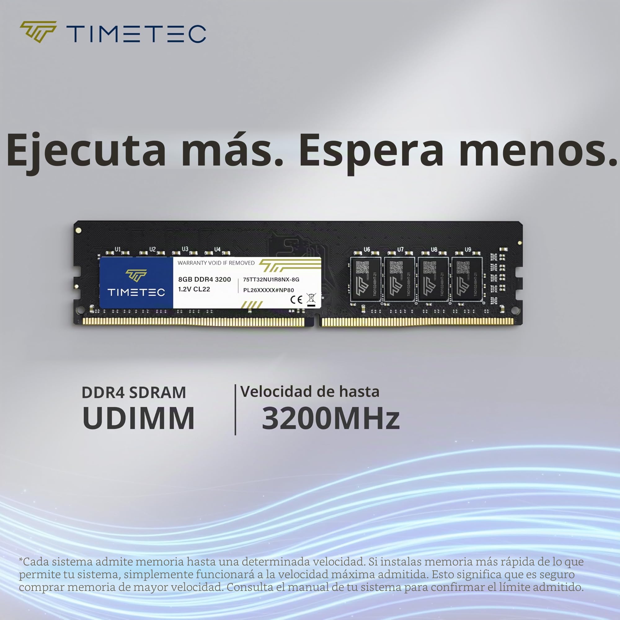 Timetec 16GB Kit(2x8GB) DDR4 3200 MHz (PC4-3200AA) PC4-25600 UDIMM