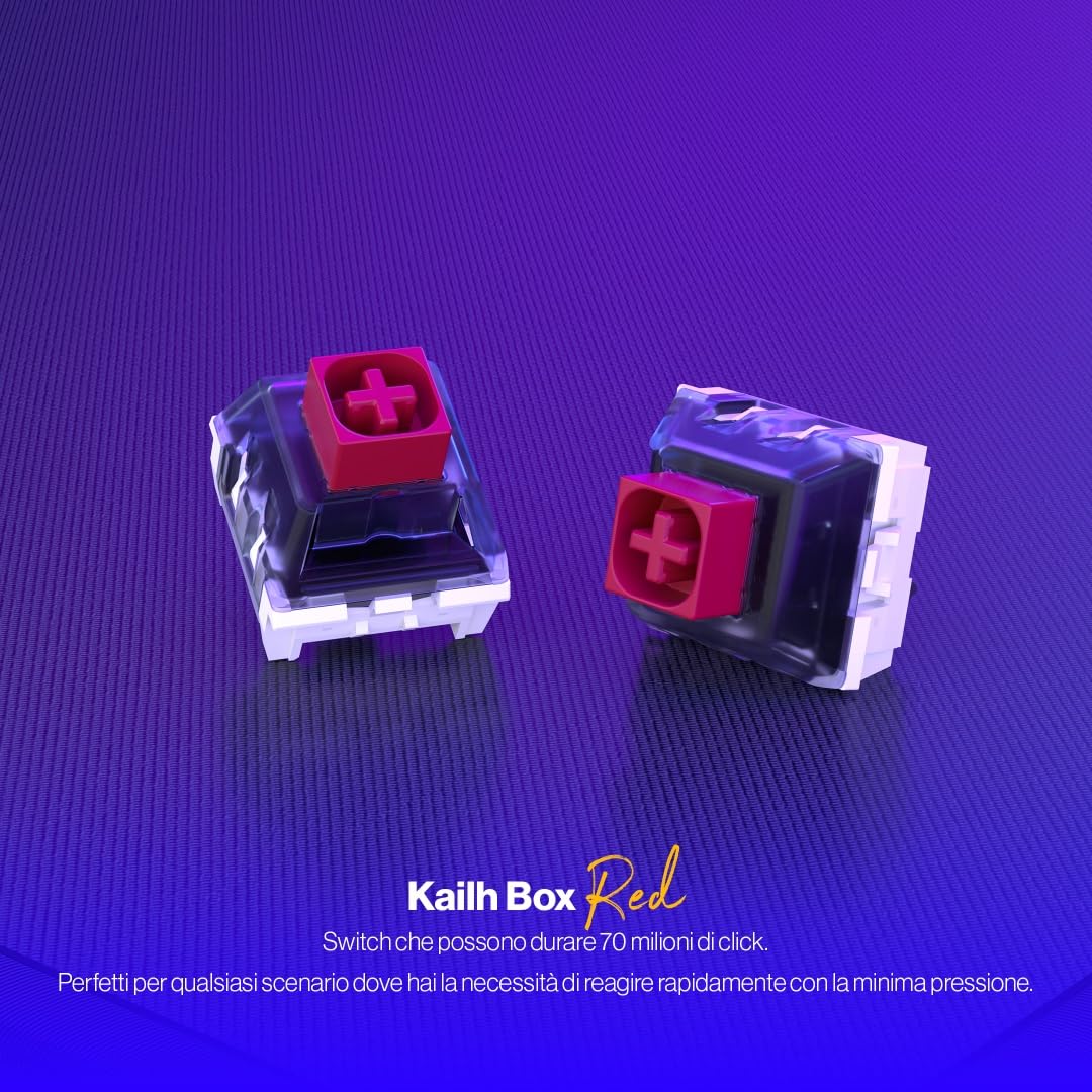 ENDORFY Thock 75% wireless rosso, tastiera meccanica