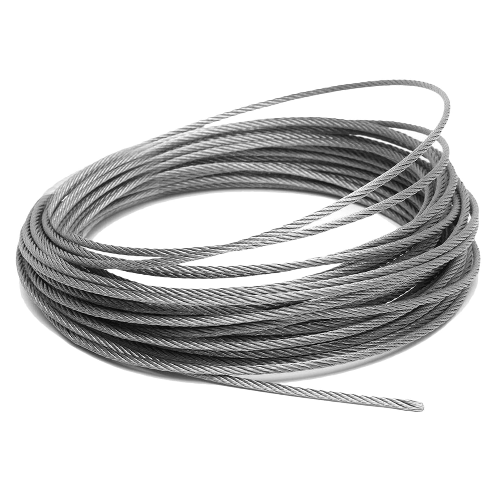 3 mm Edelstahl-Drahtseil for Veranda- und Terrassengeländer, zuschneidbar auf Längen von 1-100 m(95M/331.7ft)