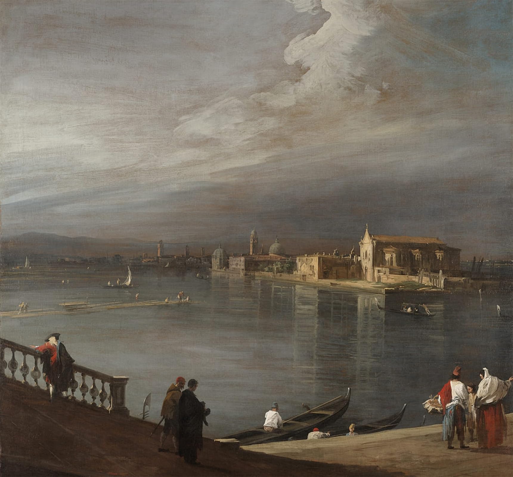 SERENDIPITP Retro Picture Poster Wall Art Pictures Painting San Cristoforo San and Murano From the Fondamenta Nuove by Canaletto Wall Art Canvas Print for Wall Decor 60x90cm