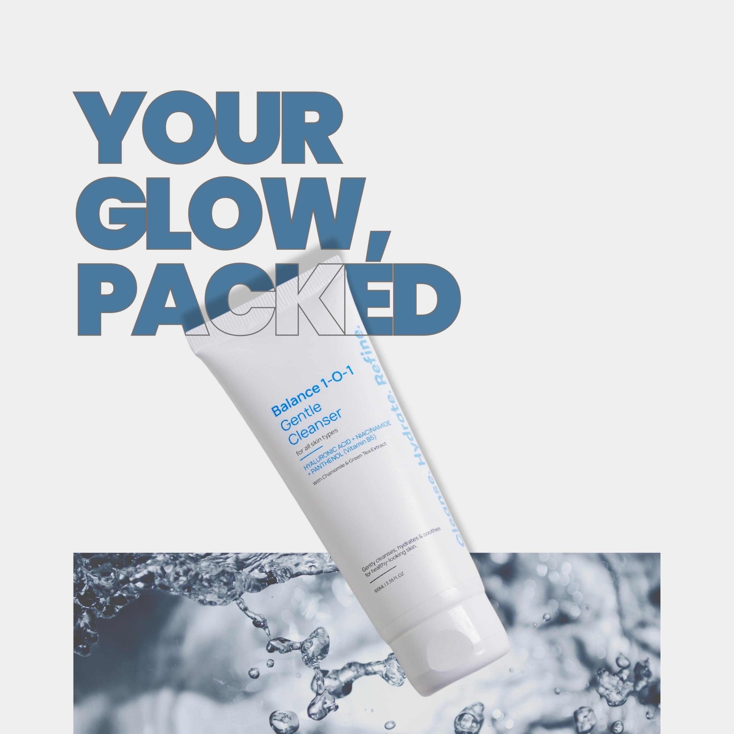 SAYY Balance 1-O-1 Gentle Hydrating Face Cleanser with Niacinamide & Hyaluronic Acid, Face Wash, 200 ml 1