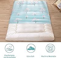 Vista 7 de Funda con cremallera para futón japonés de piso, súper suave y lavable a máquina Twin Full Queen