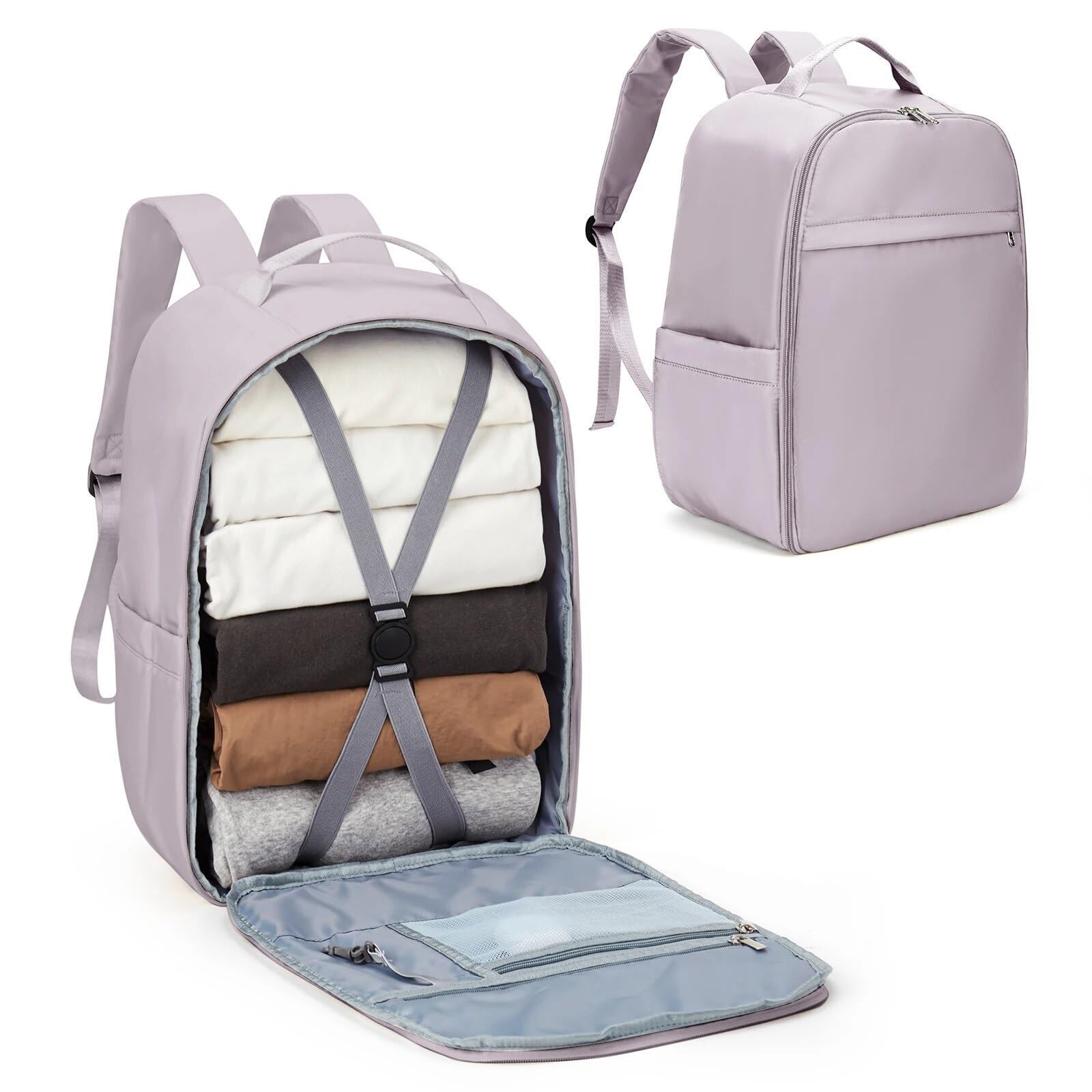 Bolsa De Cabina Mochila for Equipaje de Mano, Bolsa de Cabina de 40x20x25cm, 45x36x20cm, Mochila de Viaje Ligera for Equipaje de Mano para Viajar(Pink,Small)