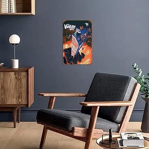 Miniatura 5 de The Venture Bros. Radiant Is the Blood of the Baboon Heart Película Poster Retro Metal Tin Sign Halloween Cartel de hojalata de Halloween, cueva,
