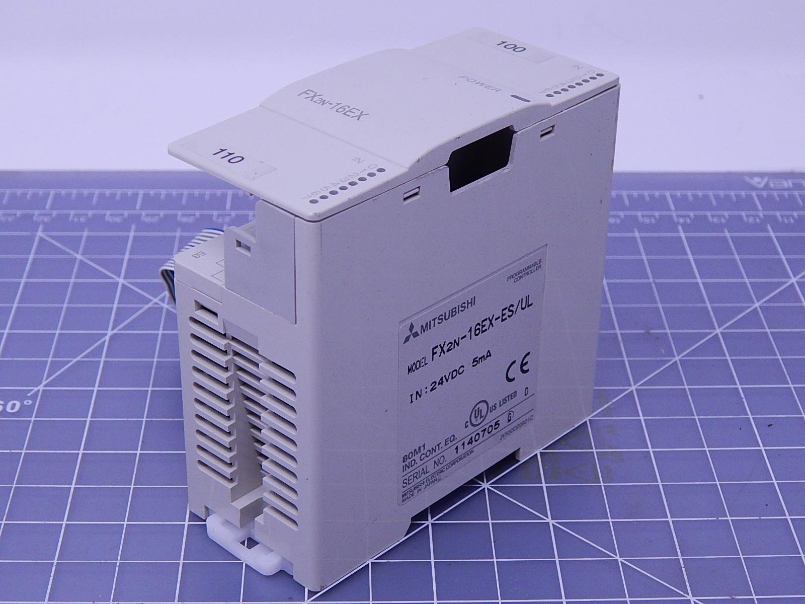 MITSUBISHI FX2N-16EX-ES/UL 16 INPUTS, 24 VDC, Digital, DIN Rail