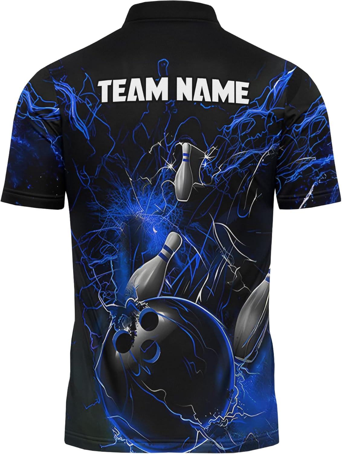 Bowling Lover Quarter Zip Jerseys with CA Bowling Spare Graphic Custom Zipper Tshirt Short Sleeve for Men Guys Boys