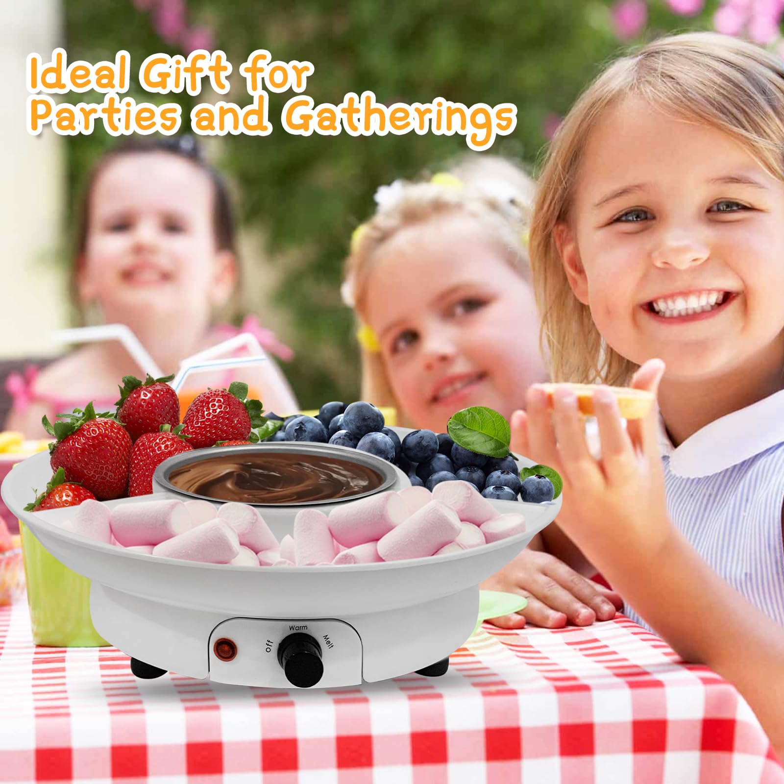 Fondue Cup Pot Set For Chocolate And Cheese Chocolate, Electric