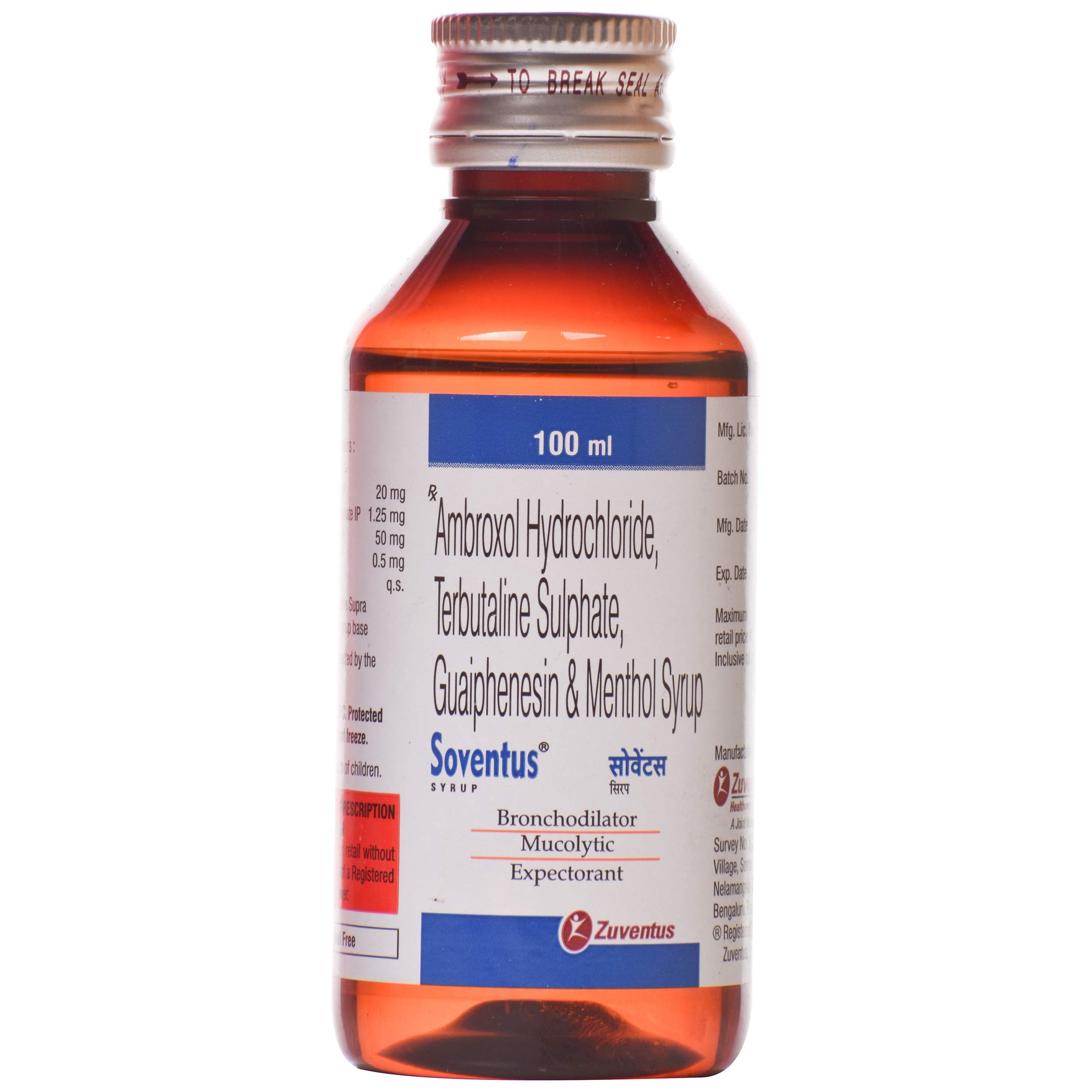 Soventus - Bottle of 100 ml Syrup