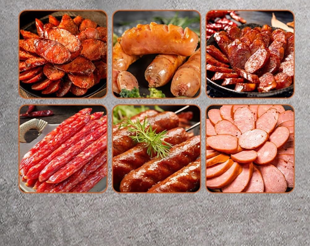 Electric Sausage Stuffer Machine, 2L Stainless Steel Vertical Sausage Maker with Foot Pedal,Dual Speed, Easy Clean Up Sausage Maker,