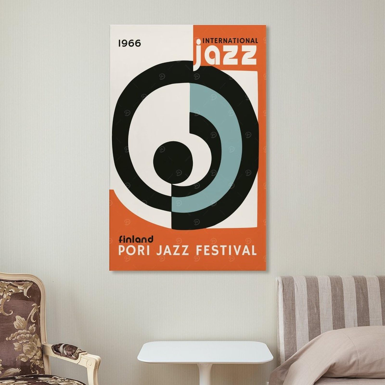 sinyumoney Pori Jazz Music Festival Poster Su Tela, Stampe Artistiche Da Parete, Opere D'arte Moderne Per Soggiorno, Camera Da Letto, Ufficio, Decorazioni Murali 16x24inch(40x60cm)