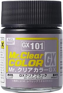 Mr. Hobby GX101 Clear Black 18ml, GSI Mr. Color GX
