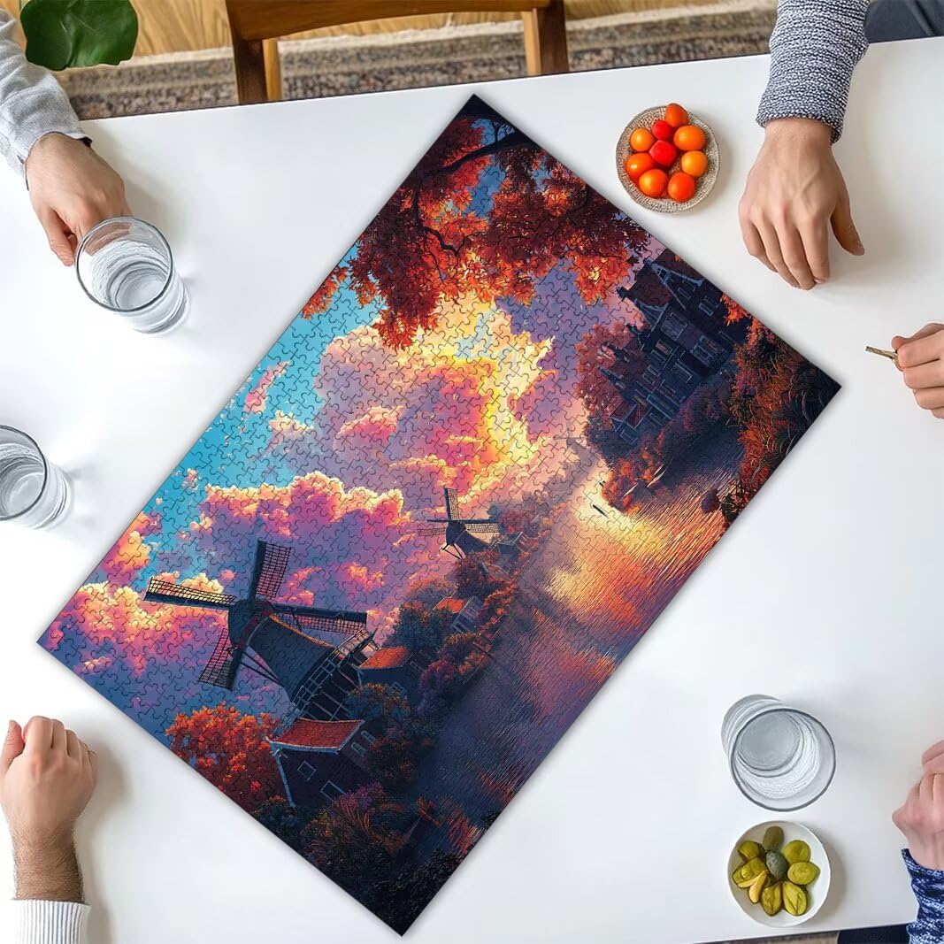 Puzzle Pays-Bas, Puzzle 1000 Pièces Adultes, Puzzles pour Décoration -2211