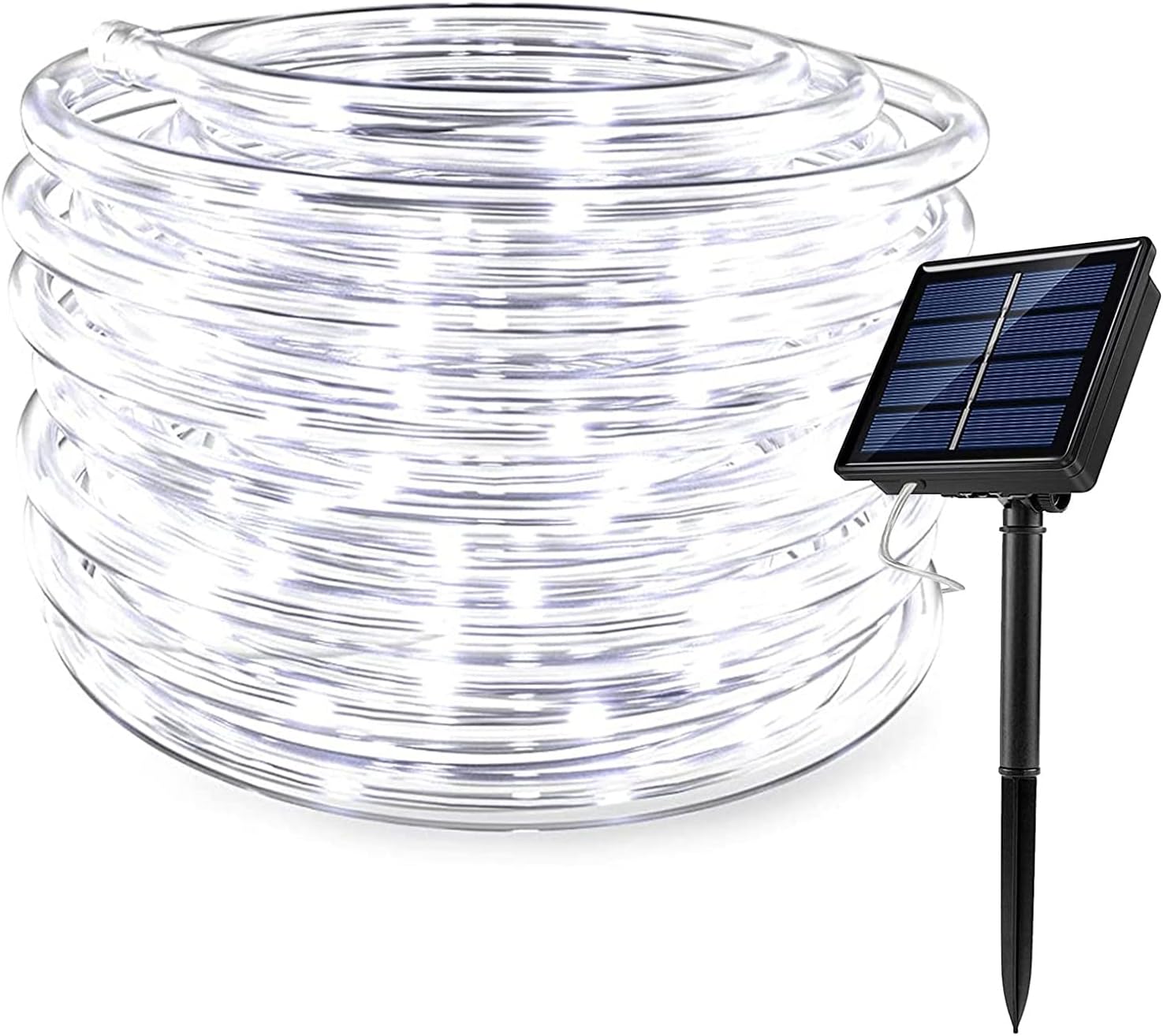 Amazon.com: Sunforce 40 Feet Solar Power Rope Lights for Outdoor Patio ...