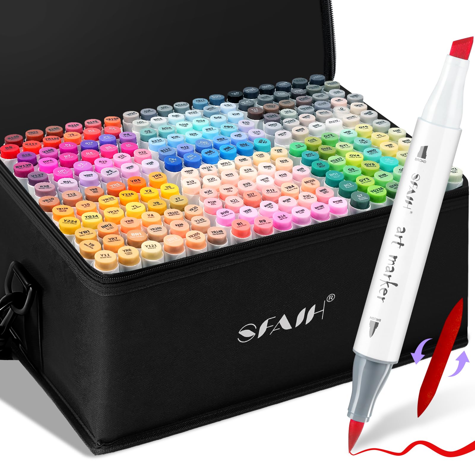 SFAIH Alcohol Markers 216-Color Set