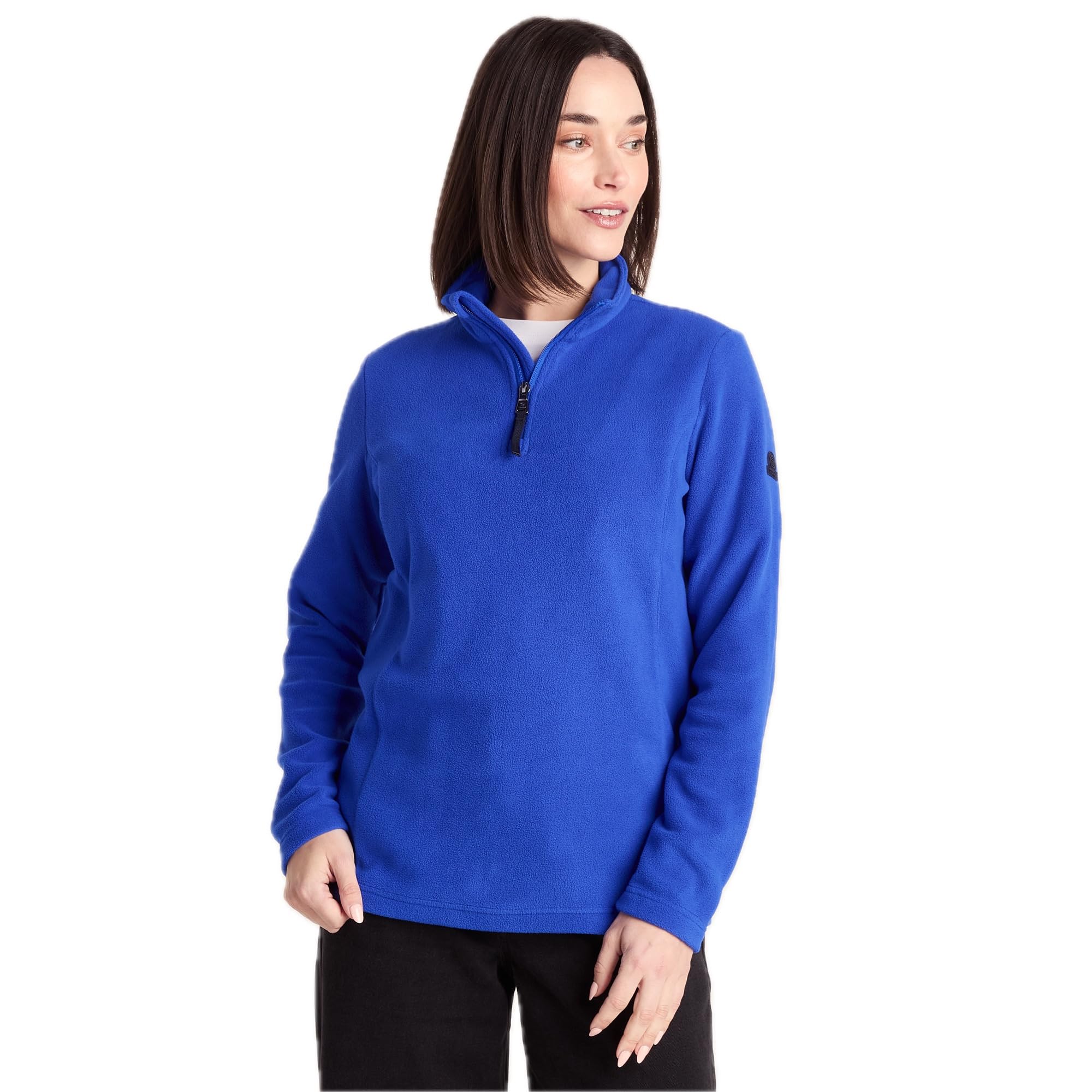 TOG24 Revive Women's Fleece Jackets Warm Fleece Jumper Pullover with Zip Neck Ladies Sports Bodywarmer Lightweight Stand-Up Collar Sweatshirts