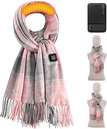 MuroMucci Heated Scarf for Women Rechargeable Neck Warmer, Scarves for Women Winter Warm Intelligent Electric Heating Scarf