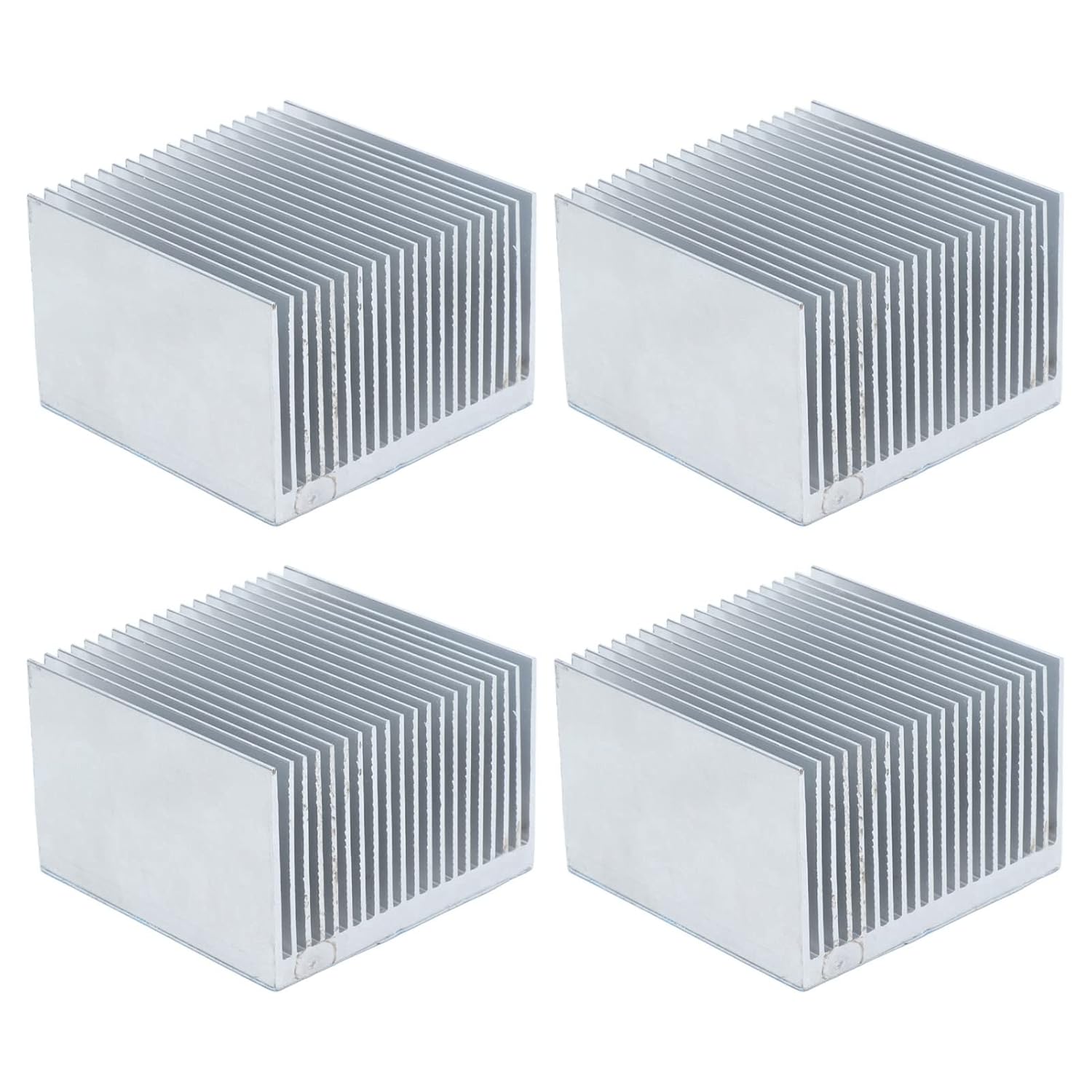 Aluminum Heatsink Radiator Cooling Fins 4 Pcs 60x60x39mm for CPU Module Power Supply