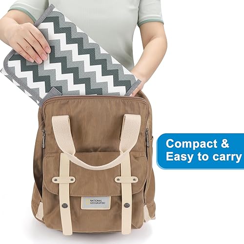 Miniatura 19 de Accmor Cambiador de pañales portátil, cambiador de bebé impermeable, almohadillas de cambio de pañales plegables para bebé Arrow