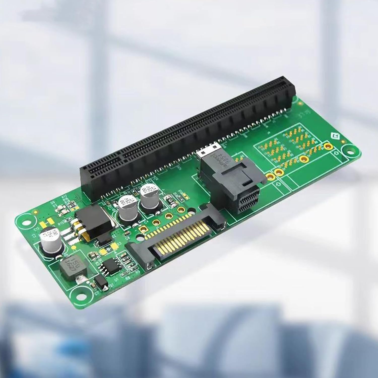 PCIe スロットライザーカード SFF-8643 to PCIe X16 スロット 拡張カード 【オプショ】 変換カード シングルポー