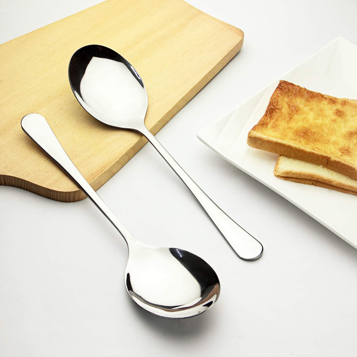 6-Piece Serving Spoon Set 22 C, Includes 3 Serving Spoons And 3 Slotted Spoons, Stainless Steel - View #10