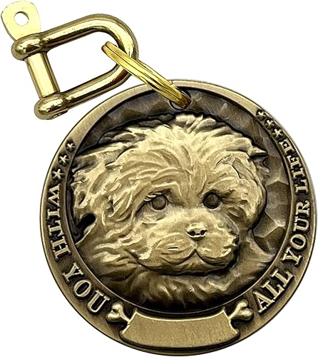 Etiquetas de identificación vintage de cobre puro para mascotas, etiquetas para perros personalizadas, patrón de mascotas en relieve tridimensional,