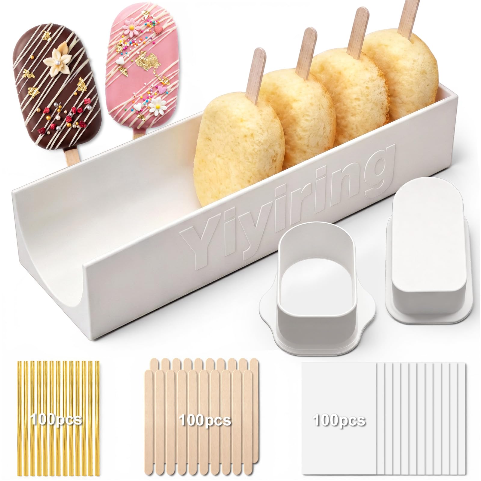 Photo 1 of Yiyiring 3.6in Cakesicle Cutter with 9in Tray Cakesicle Mold Set